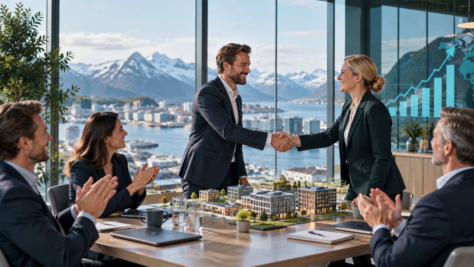 Investorer og ledelse gjennomfører kapitalforhøyelse i et selskap