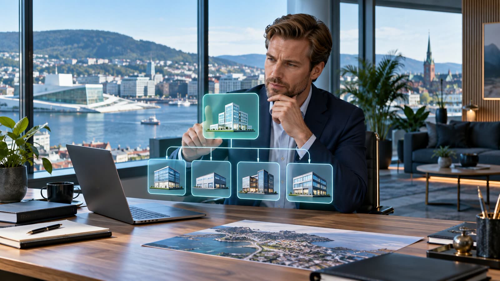 Eier analyserer et holdingselskap med flere investeringer